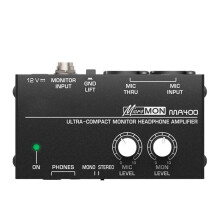 MA400 Headphone Preamplifier Audio Stereo/Mono Headphone Mixing Amplifier Ground Isolation, Live Streaming EU Plug