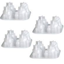 4 Cavity Q Cute Silicone Mold Halloween Aromatherapy Gypsum Candle Mould DIY Desktop Ornament Mold