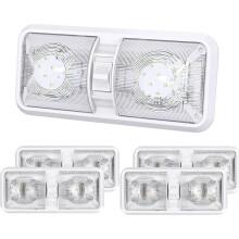 Luzes Internas para RV, 12V, 600LM, 8W para RV/Trailer/, Branco Natural, 5 Peças, Luzes LED de 12 Volts, Luzes para Trailer 8W, Luzes LED para RV