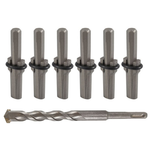 Stone Splitter Hand Tool Kit Stone Splitter with Drill Bit Tools for Splitting Granite Rock Concrete Marble