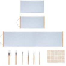 Set di Tele per Disegnare e Scrivere con L'Acqua, 3 Tele Magiche da Dipingere con L'Acqua, con Cornici Magnetiche, 6 Pennarelli Ad Acqua, Modelli per