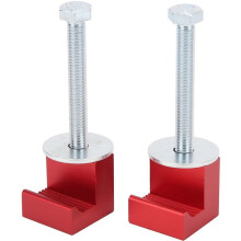 1set Universal Mounting Kit for Trucks, Pickups, SUVs, , and Trailers,J-Hook Rail Clamp,Hook Clamp Red