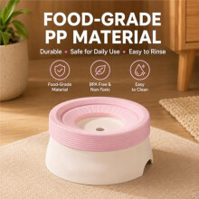 Dog Water Bowl No Spill with Floating Disk,Floating Pet Water Bowl for Dogs and Cats, for Travel and Home Small