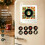 Automatic Singing Magnetic Fridge Magnet Rotary Disc Night Light NFC Induction Christmas Refrigerator Magnetic Disc 2