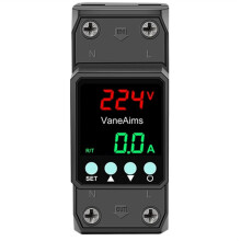 Din Rail Adjustable over/Under Voltage Protection Device 63A 220V V/A/KWH/Hz/Power 5in1 Voltage Protector Relay B