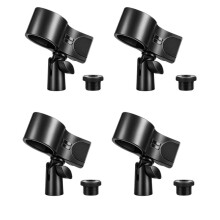 Clip per Microfono Regolabile, con Adattatore A Vite da 5/8" Maschio A 3/8" Femmina.