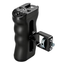 Universal Camera Cage Left /Right Side Aluminum Alloy NATO Rail Handle with Cold Shoe for Cage Video Shooting
