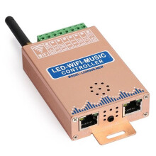 LC2000B WIFI SPI Music Spectrum RGB Controller for WS2812B LED Digital Pixel Strip 8-2048 Pixel LED Screen with Built