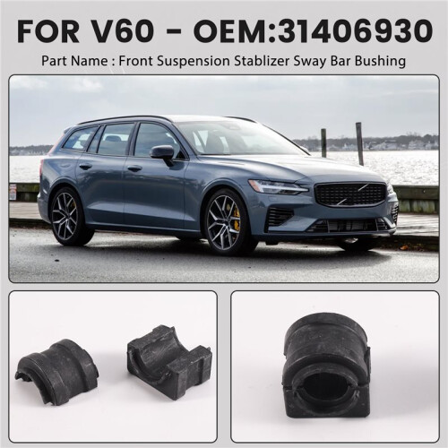 2Pcs Front Suspension Ant Roll Stablizer Sway Bar Bushing 31406930 for 2