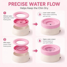 Gamelle D'Eau Anti-Déversement pour Chien avec Disque Flottant, Idéale pour les Chiens et les Chats, Parfaite pour les Voyages et la Maison (Petit