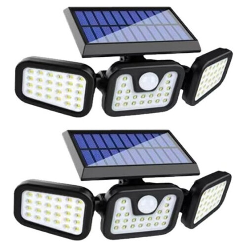 Solar Flood Outdoor Lights, Adjustable Wide Angle Wall Light Outdoor Lights Motion Sensor LED Security Light