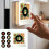 Automatic Singing Magnetic Fridge Magnet Rotary Disc Night Light NFC Induction Christmas Refrigerator Magnetic Disc 5