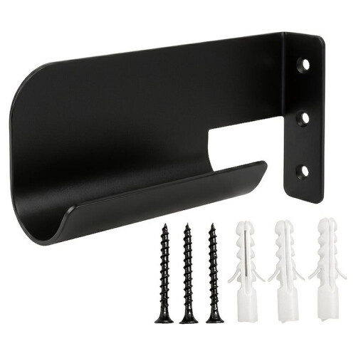 1set Wall-Mounted Chainsaw Holder - Garage Storage, Space-Saving Organizer for Garden Powers Tool Black