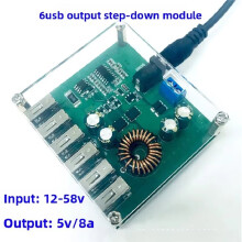8A  Step Down Converter 12V 24V 36V 48V to 5V USB Buck Power Module Voltage Stabilizer for Solar Car Motorcycle
