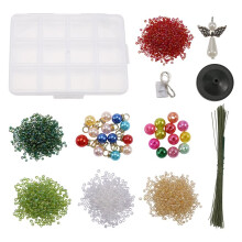 DIY Beaded Christmas Tree Kit, Crystal Holiday Set for Kids Adults Handmade Tabletop Christmas Decor Gift