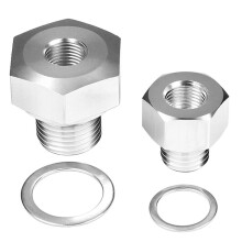 For LS1 4.8 5.3 6.0x1.5 to 1/8 NPT Swap M12 M16 Engine Oil Pressure Coolant Temp Gauge Fitting Adapter