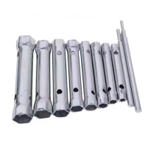 10-Piece Metric Tube Socket Wrench Set 6-22mm Hollow Shaft for Auto Repair, Plumbing, Mechanics Essential Hand Tool Kit