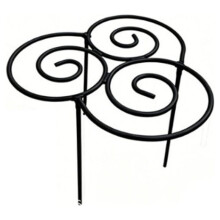 Metal Plant Support Rings and Stakes - Rust-Resistant Iron Garden Supports for Flowers and Vegetables