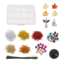 DIY Beaded Christmas Tree Kit, Crystal Holiday Set for Kids Adults Handmade Tabletop Christmas Decor Gift Harvest