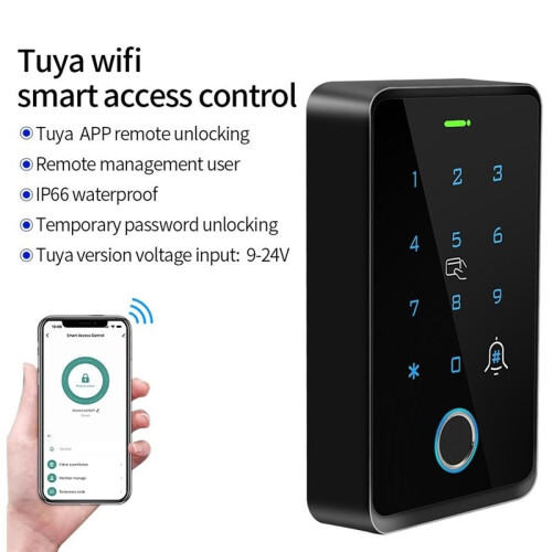 Support Tuya APP Fingerprint Access Control Keyboard RFID Keyboard 125Khz13.56MHz Intelligent Control 1