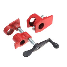 3/4 Inch Pipe Clamps Set - Heavy-Duty Woodworking Clamps for Metal Fabrication & Plastic Project Fastening