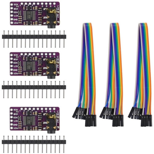 3Pcs I2S PCM5102A DAC Decoder PCM5102 IIS Player Module for Raspberry Pi PHAT Format Board Digital PCM5102 Audio Board