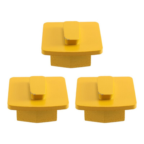 3Pcs Concrete Floor Polishing Tools Double Segment Diamond Grinding Blocks for Cement Surface and Stone Floor