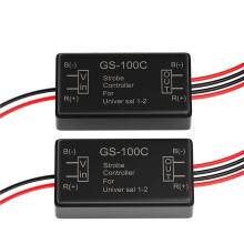 2 Stuks Flitscontroller 12V 24V GS-100C Auto Knipperlichtmodule voor Achterlichten, Zijlichten, Markeringslichten en LED-Verlichting