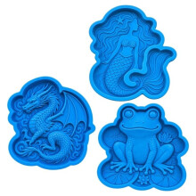 Reusable Dragon Stepping Stone Mold, Cement Molds for Concrete, Silicone Concrete Mold for Casting, Walkway Decor, Patio