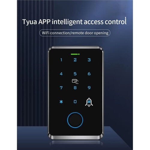 Support Tuya APP Fingerprint Access Control Keyboard RFID Keyboard 125Khz13.56MHz Intelligent Control 2
