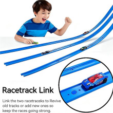 Racetrack Connectors for Tracks Replacement Pieces for 1:64 Vehicle & Slot Car Race Track Builder