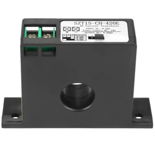 SZT15 AC Current Transmitter Output Analog Current Signal Isolation Hall Sensor AC 0-10/20/50A Output DC4-20mA Convert 2