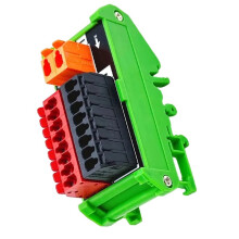 New 1 in 8 Out Power Junction Box, Positive and Negative Common Terminal AC and Division Adapter Terminal Block