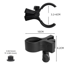 Microphone Clips Adjustable Mic Holder , with 5/8" Male to 3/8" Female Screw Adapter Mic Clip