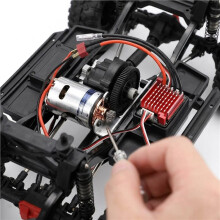 550 11T Wasserdichter Bürstenmotor 320A Hochspannungsregler T-Stecker-Set für 1/10 RC Crawler SCX10 D90 für für Axial für