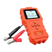 Car & E-Bike Battery Tester: 12V 24V Automotive Battery Analyzer for Voltage & Capacity Testing