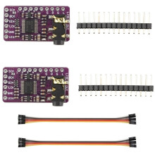 2 Szt. Dekodera DAC IIS PCM5102A, Moduł Odtwarzacza I2S PCM5102 dla Raspberry Pi PHAT Format Board, Cyfrowa Płytka Audio PCM5102