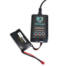 Nuevo Cargador de Equilibrio de Batería Portátil Compacto ComCharger B3 de 20 W y 1,6 A para Baterías LiPo RC de 7,4 V y 11,1 V con Enchufe Europeo
