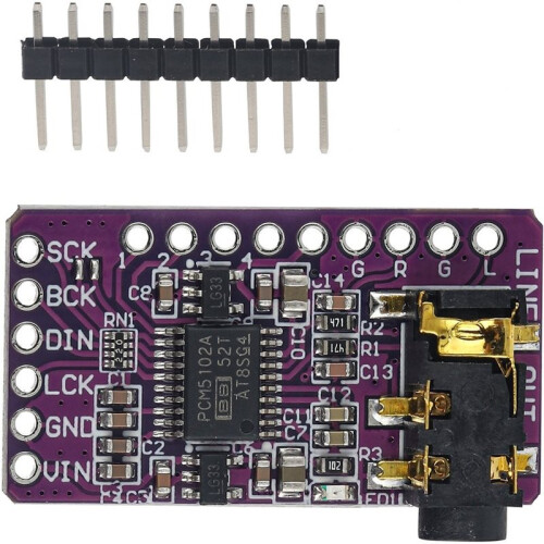 3Pcs PCM5102 I2S IIS Lossless Digital Audio DAC Decoder Module Stereo DAC Digital-to-Analog Converter Voice Module 2