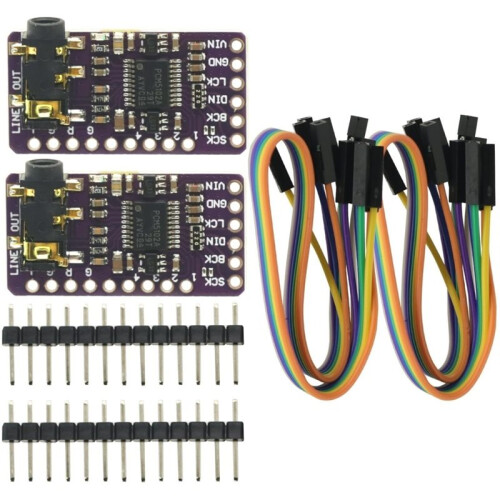 2Pcs IIS PCM5102A DAC Decoder PCM5102 I2S Player Module for Raspberry Pi PHAT Format Board Digital PCM5102 Audio Board 2