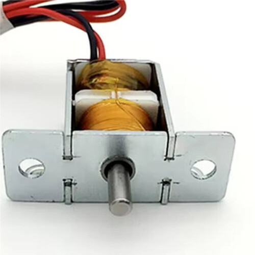 New DC12V Two-Way Self-Holding Solenoid 6MM Stroke Push-Pull Type Self-Holding Electromagnet for Electronic Lock 1