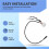 Battery Tail Light Cable for  MAX G3 Electric Scooter Taillight Controller Connecting Cable Parts 5