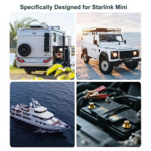 --Aufwärtswandler (12 V/24 V auf 30 V, 3,5 A) mit 3-Meter-Kabel für Starlink und Netzunabhängige, Batteriebetriebene Systeme