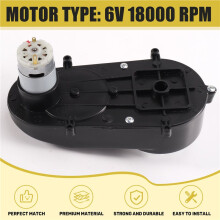 RS390 Electric Motor Gear Box 6V 18000RPM Kid Ride Gear Box for Kids Car Toy Electric Motor Gear Box Accessories