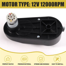 RS390 Elektromotor-Getriebe 12V 12000RPM Kinderfahrzeug-Getriebe für Kinderautos, Zubehör für Elektromotor-Getriebe