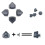 High Quality Ergonomic Split Dpad Buttons (SDP Buttons) for PS5 for Ps5  Controllers Button Repair Accessory 5