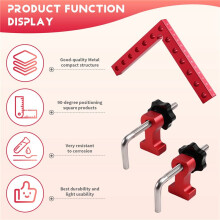 Right Angle Positioning Squares Tool 140mm 90 Degrees L-Type Corner Clamp Fixing Clip Clamping Square Woodworking Tools