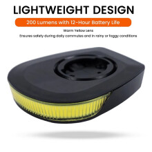 IPX6 Waterdichte Fietskoplamp voor met Computerhouder, USB Oplaadbare LED-Fietslamp voor Nachtritten
