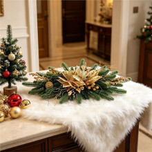 Gold Christmas Centerpiece Table Decoration Shimmering Decorations Festive Holiday Party Tabletop Pendant Supplies