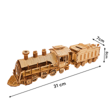 3D fa kirakós gőzmozdony, 282 darabos, 12 éves kortól